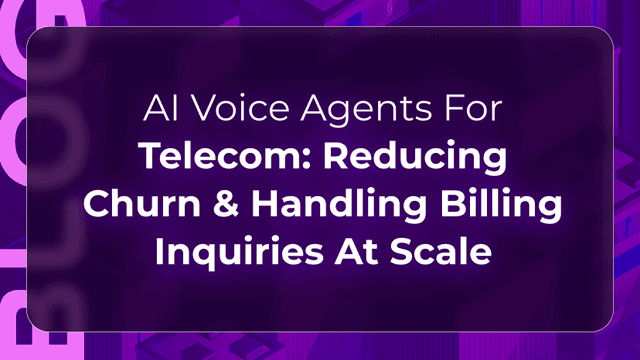 Telecom voice AI blog by Orvera showing billing support, churn-risk detection, and faster customer service resolution at scale.
