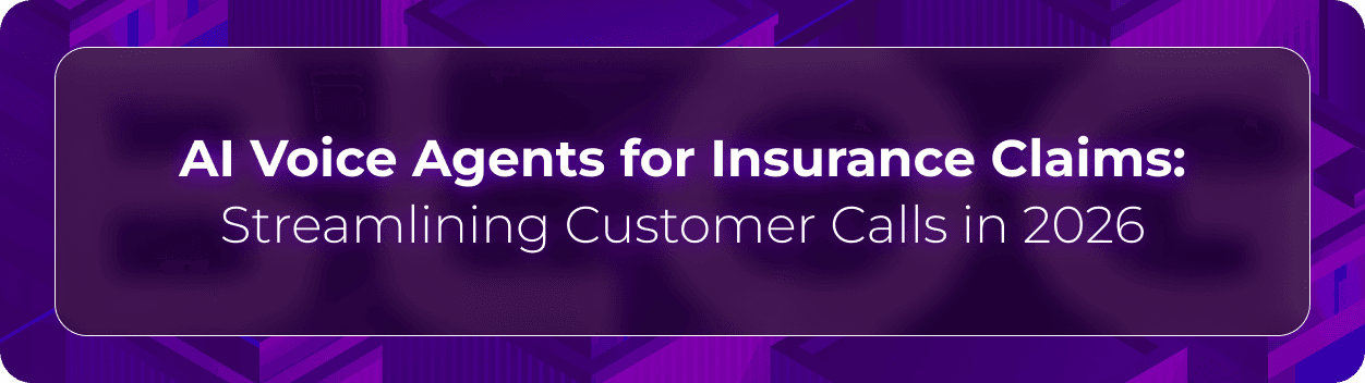 Hero banner for Orvera’s blog on AI voice agents for insurance claims covering automated claim handling, customer call management, and insurance workflow automation.