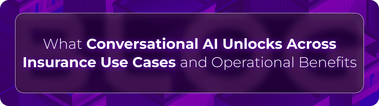 Hero banner for Orvera’s blog on conversational AI in insurance operations, highlighting AI-powered customer service use cases and operational benefits for insurers.