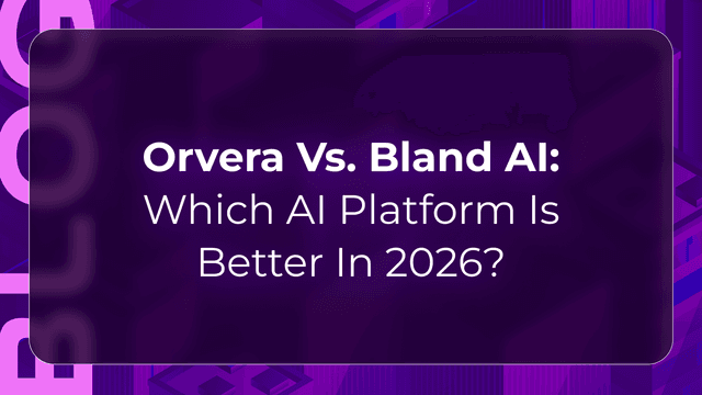 Orvera vs Bland AI blog showing enterprises comparing voice AI platforms for workflow depth, control, and deployment fit.