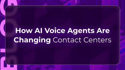 Contact center AI blog by Orvera showing voice agents reducing queues, improving routing, and resolving routine calls.