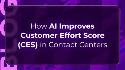 Customer effort score blog by Orvera showing AI voice agents reducing wait times, transfers, repeat calls, and support friction.