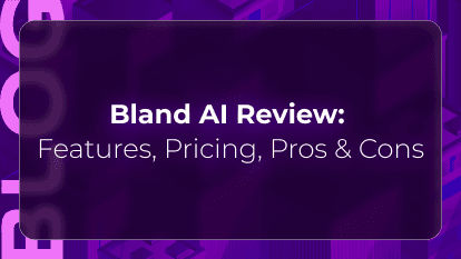 Orvera blog thumbnail for a Bland AI review covering AI voice agent features, pricing, pros, cons, conversational automation capabilities, and enterprise voice AI evaluation.